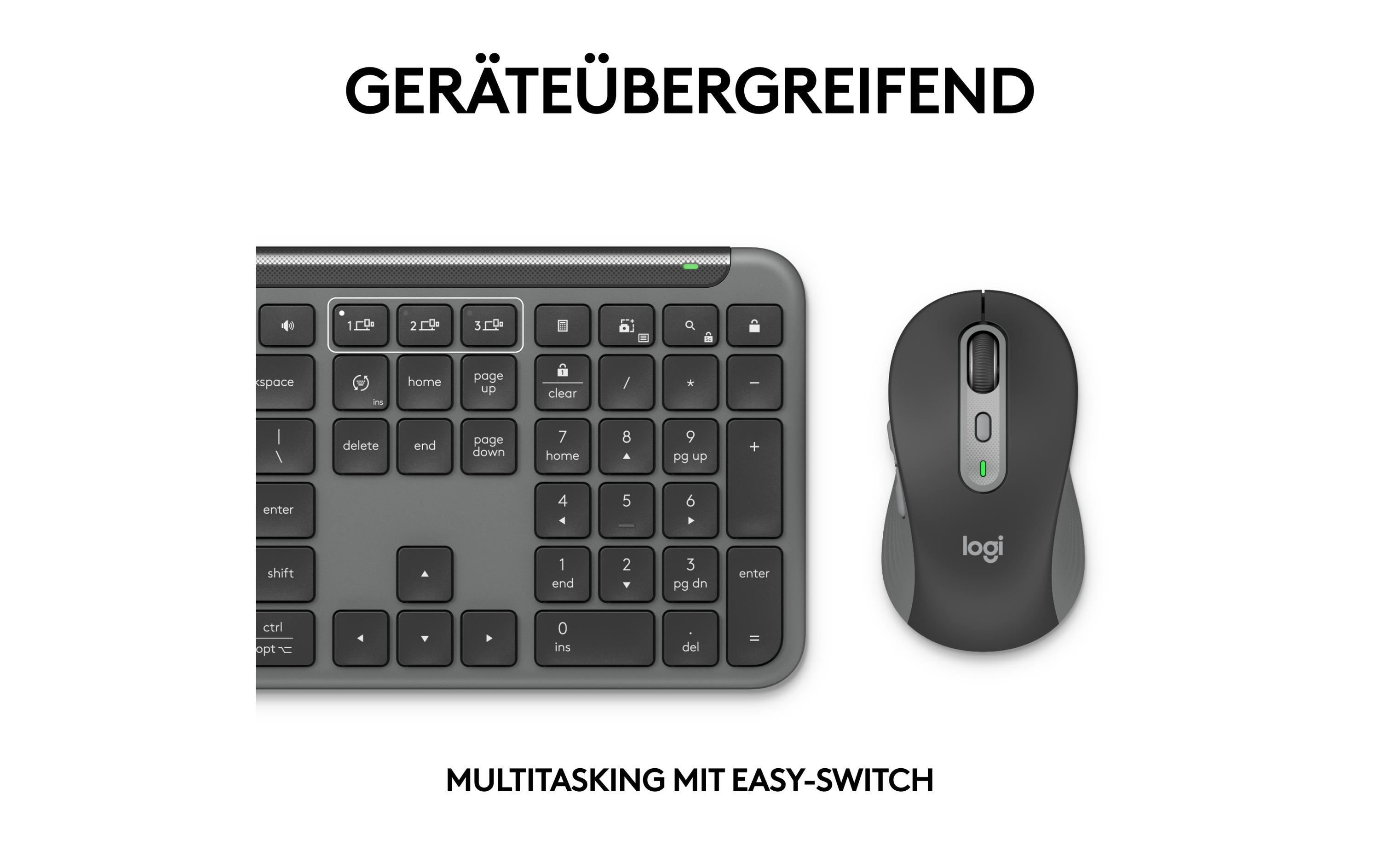 Logitech Tastatur-Maus-Set MK950 Signature Slim Combo for Business Logitech Tastatur-Maus-Set MK950 Signature Slim Combo for Business