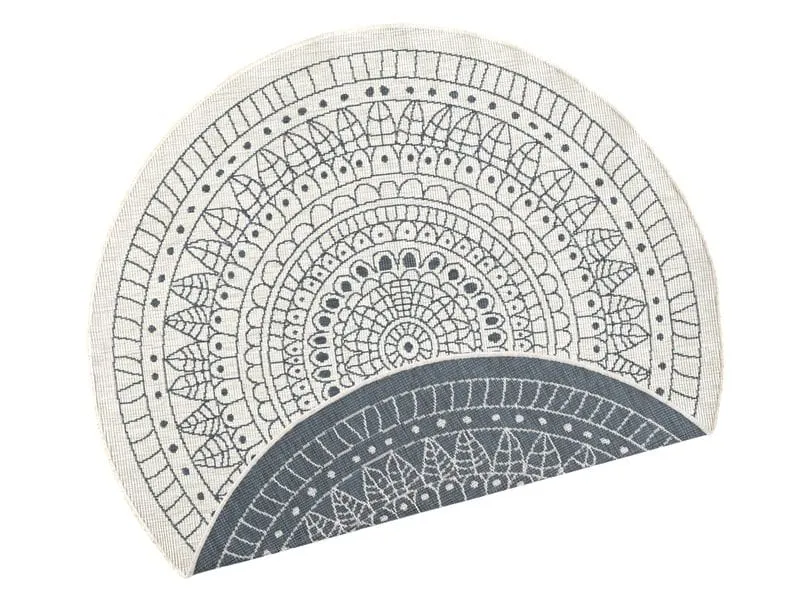 Hanse Home Teppich Porto Ø 140 cm, Grau/Crème Hanse Home Teppich Porto Ø 140 cm, Grau/Crème