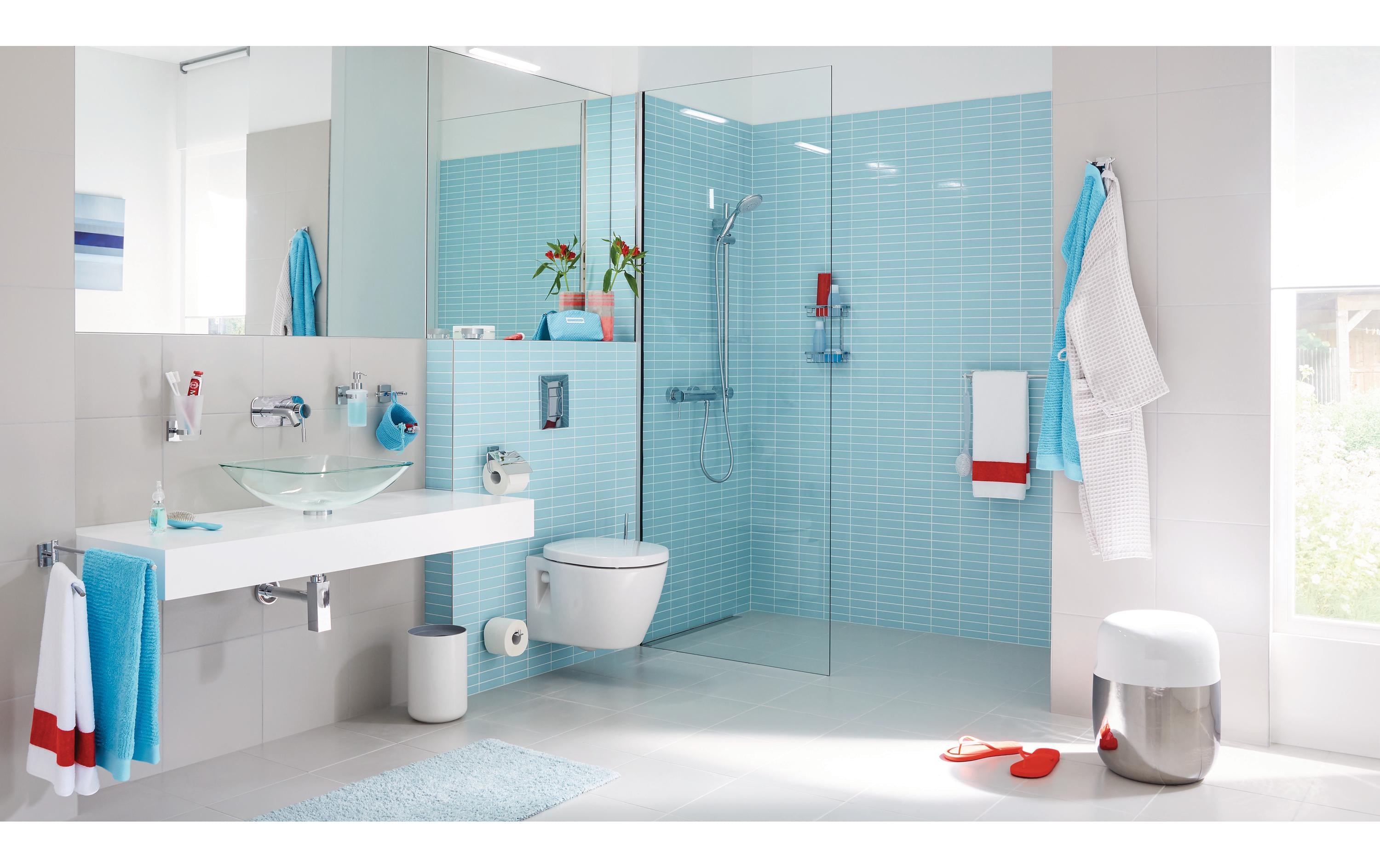 tesa Klaam Zahnbürstenhalter ohne Bohren, silber