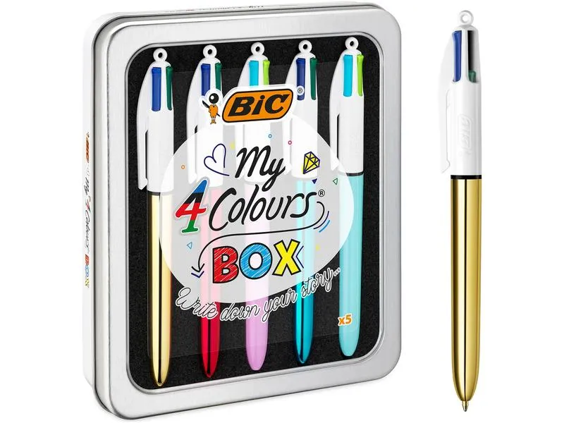 BIC Kugelschreiber My Colors Box 0.32 mm, 5 Stück, Mehrfarbig BIC Kugelschreiber My Colors Box 0.32 mm, 5 Stück, Mehrfarbig