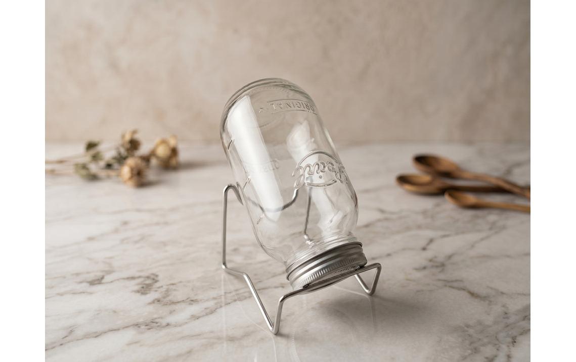 Gorilla Gardening Keimsprossenglas 500 ml mit Edelstahlgestell und Saatgut