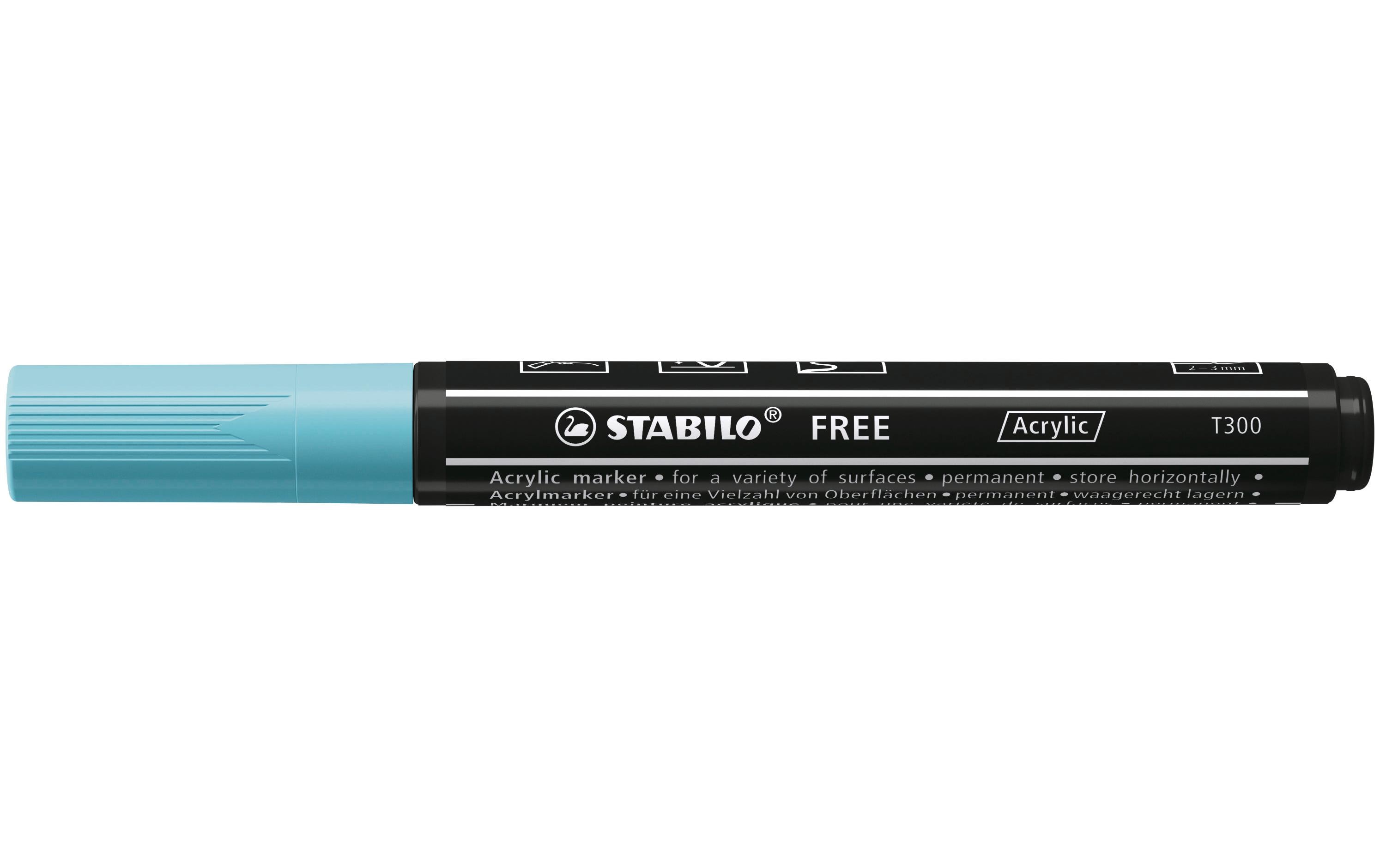 STABILO Acrylmarker Free Acrylic T300 Eisblau