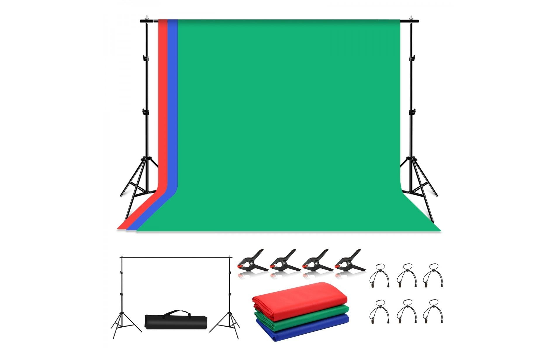 Puluz Hintergrundsystem Kit 2x3 Meter Green Screen