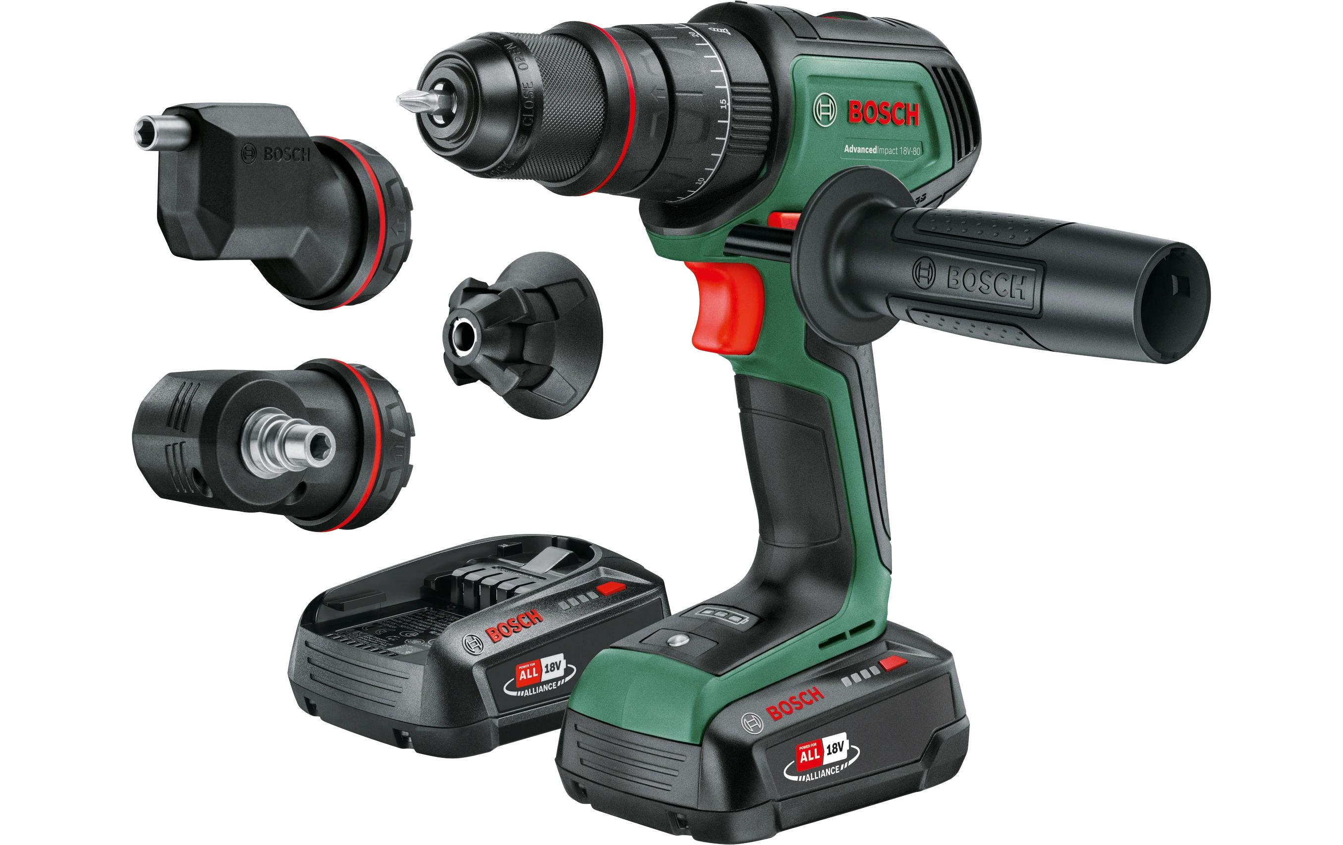 Bosch Akku-Schlagbohrmaschine AdvancedImpact 18 V-80 2x Akku 2.5Ah