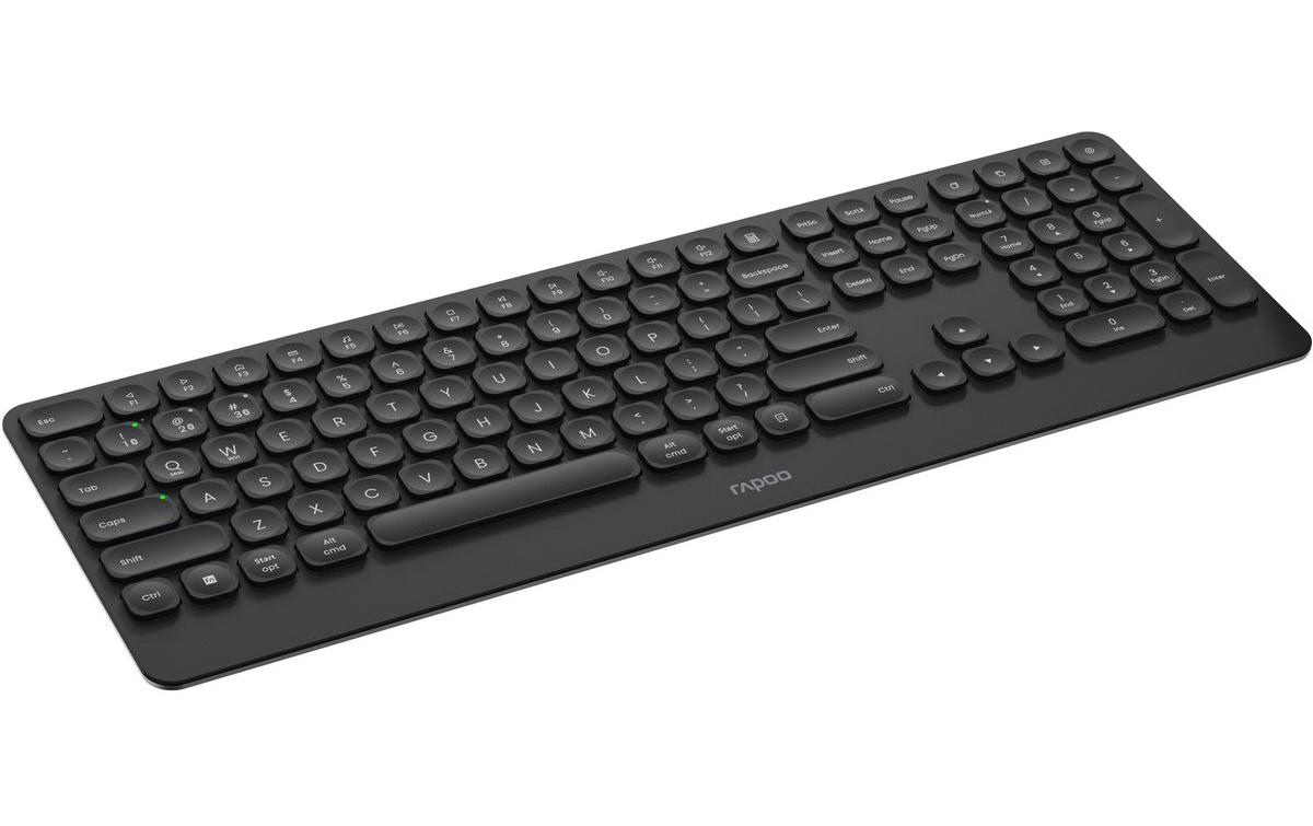 Rapoo Tastatur E9390M Ultraslim Schwarz