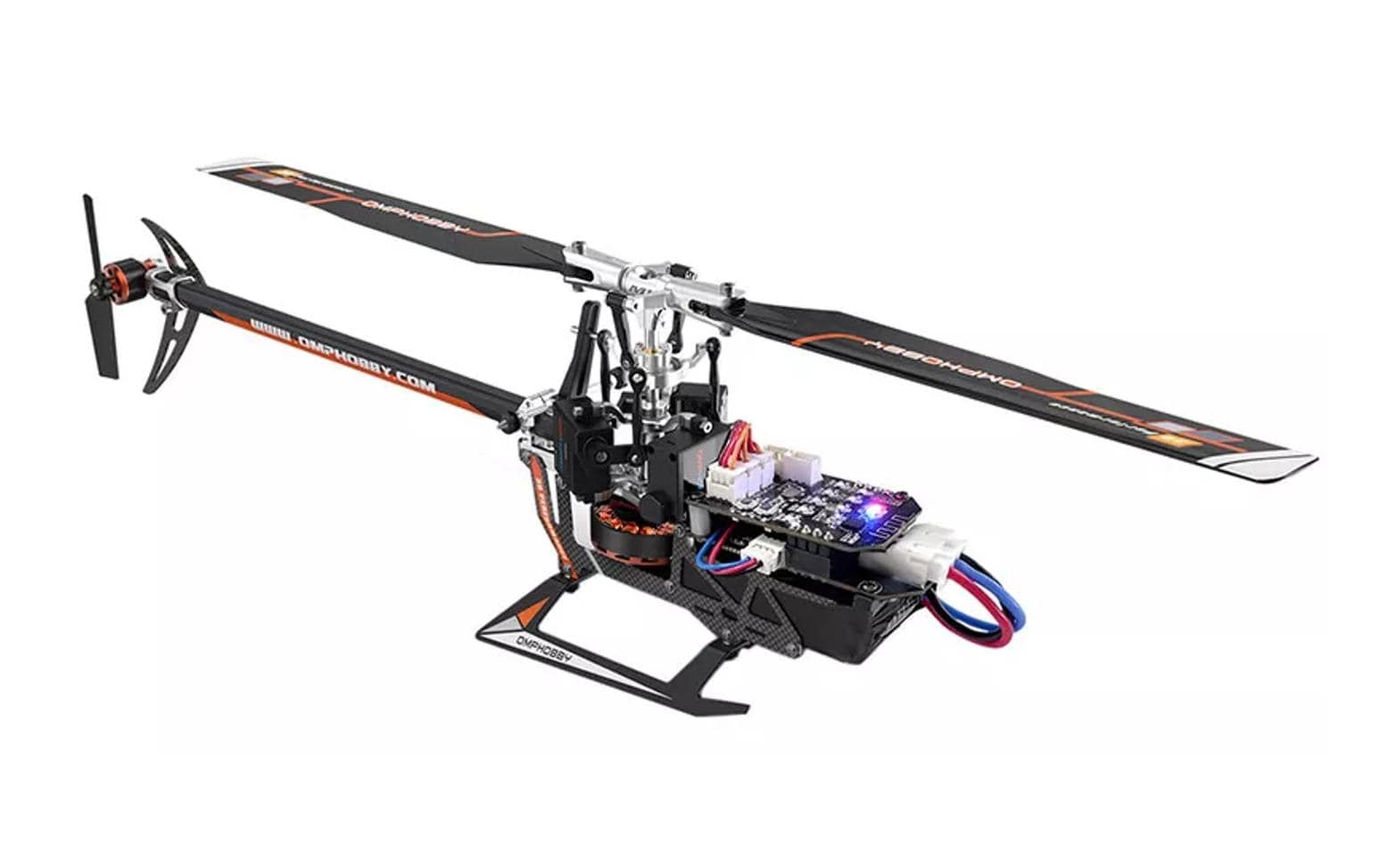 OMPHobby Helikopter M1 EVO Flybarless, 3D, Rot BNF