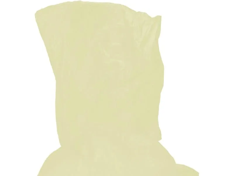 relaxdays Regenponcho 20 Stück, Gelb