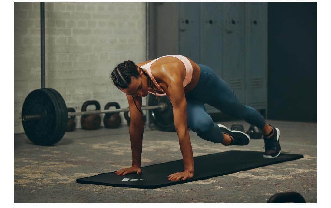 adidas Trainingsmatte Schwarz, 10 mm