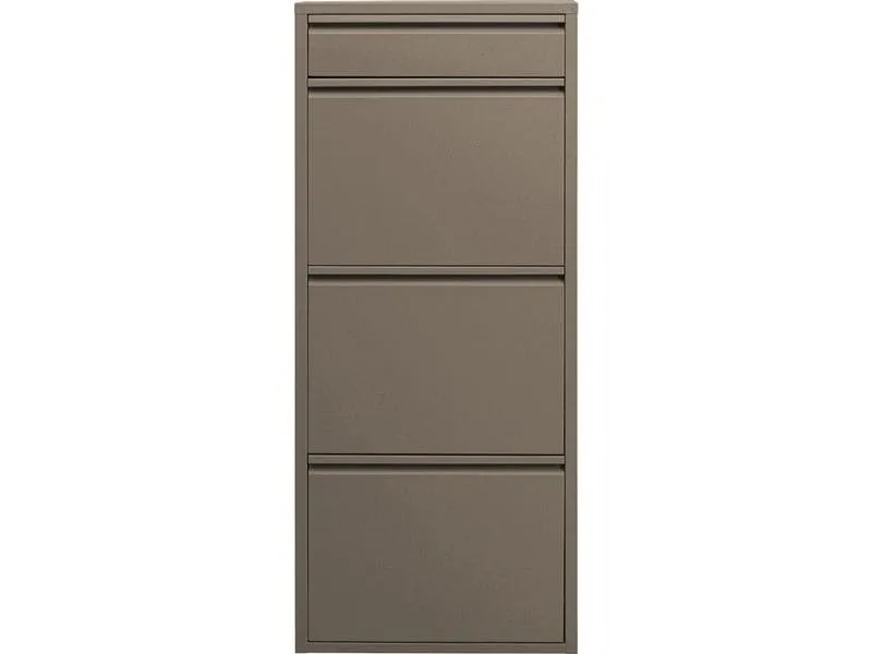 Kare Schuhschrank Caruso 3 Plus 1, Taupe Kare Schuhschrank Caruso 3 Plus 1, Taupe
