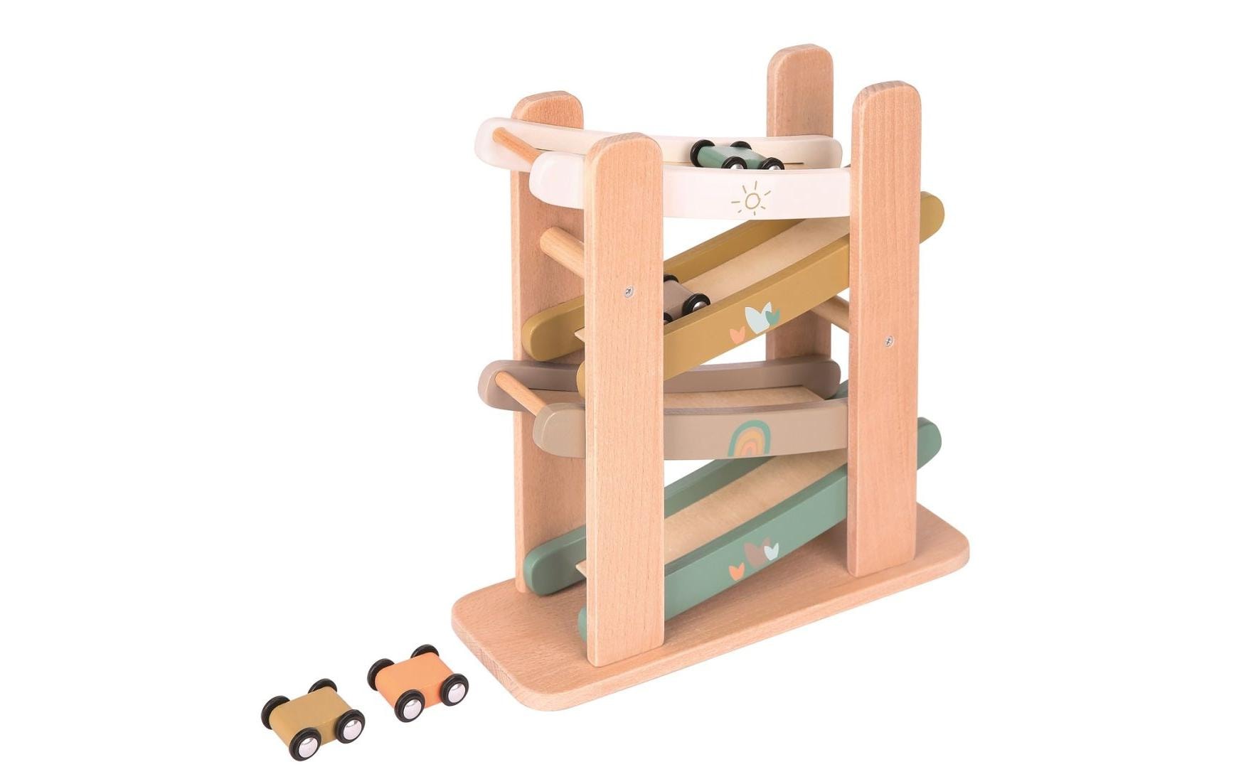 Spielba Holzspielwaren Auto-Überschlagbahn