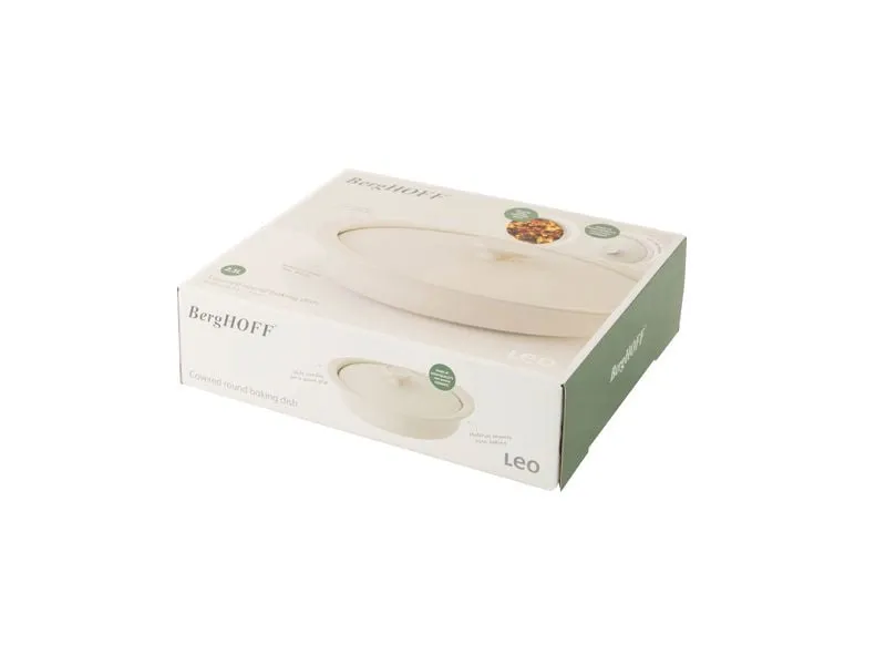 BergHOFF Auflaufform mit Deckel Leo Balance MM Rund, Beige
