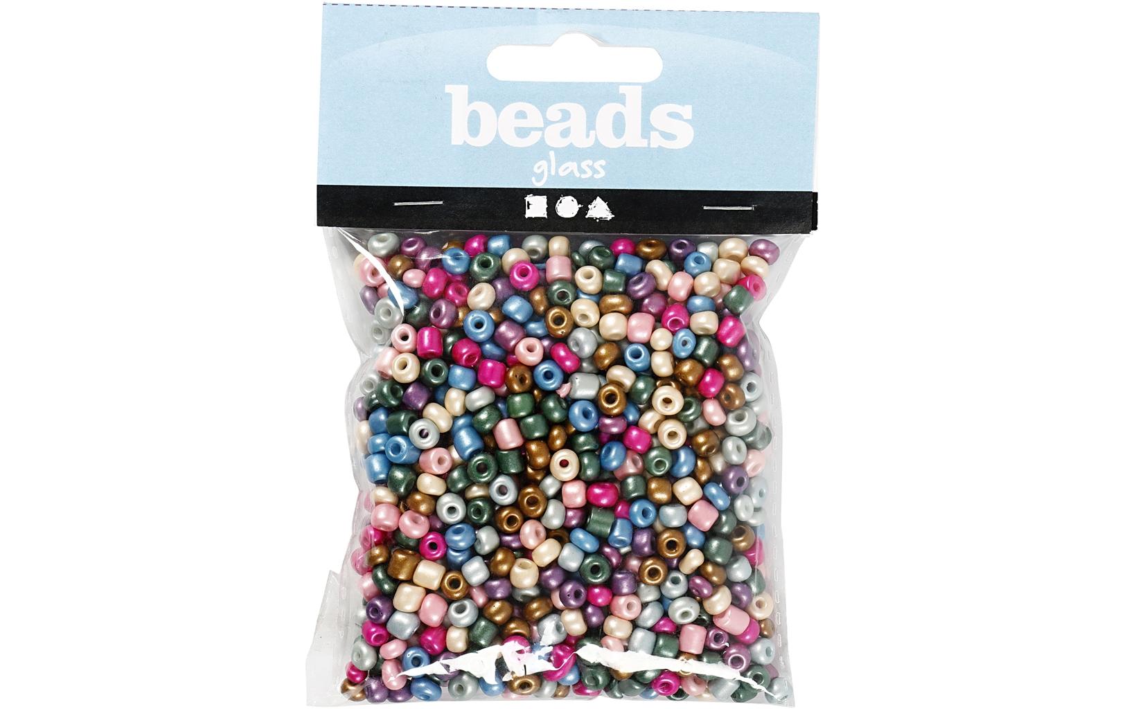 Creativ Company Rocailles-Perlen 130 g, Metallic