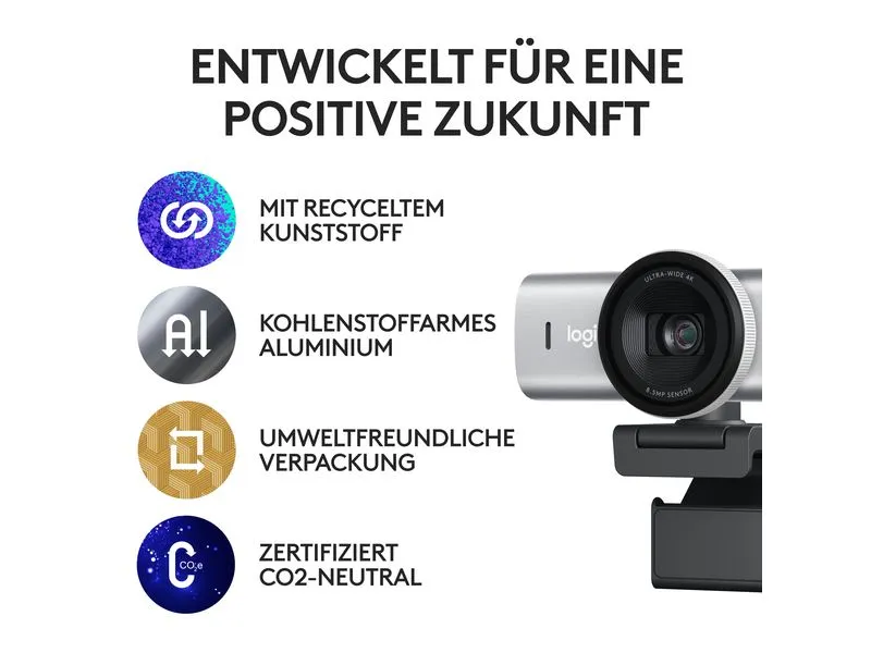 Logitech Webcam MX Brio 4K Pale Grey Logitech Webcam MX Brio 4K Pale Grey