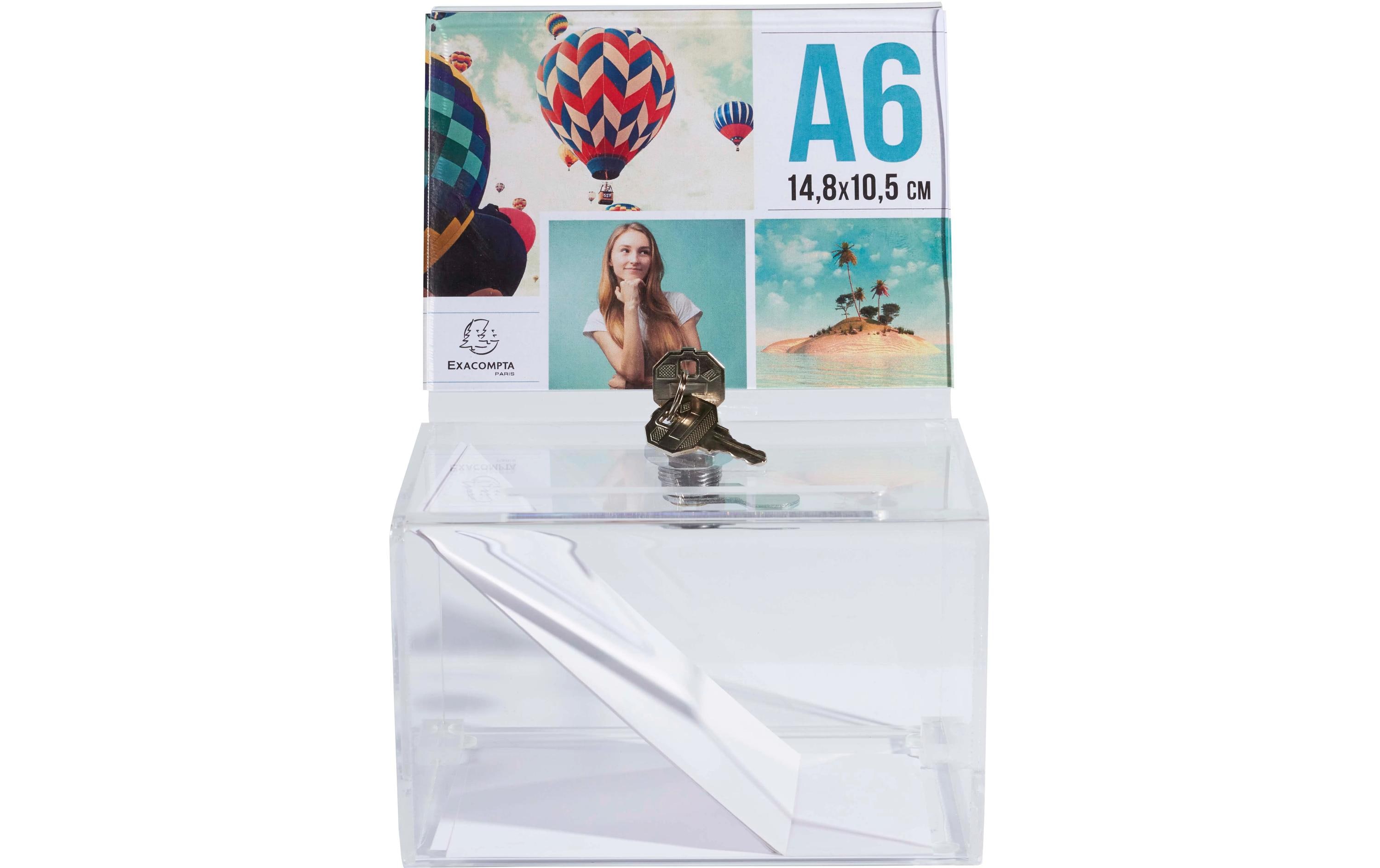 Exacompta Einwurfbox mit Kopfblende A6