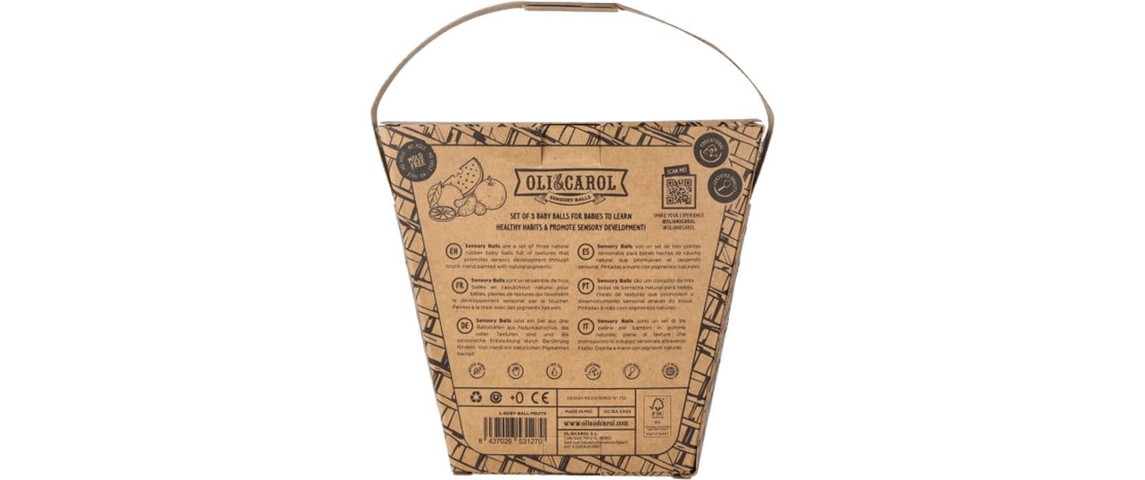 Oli&Carol Greifling Fruit Salad Baby Sensory Balls