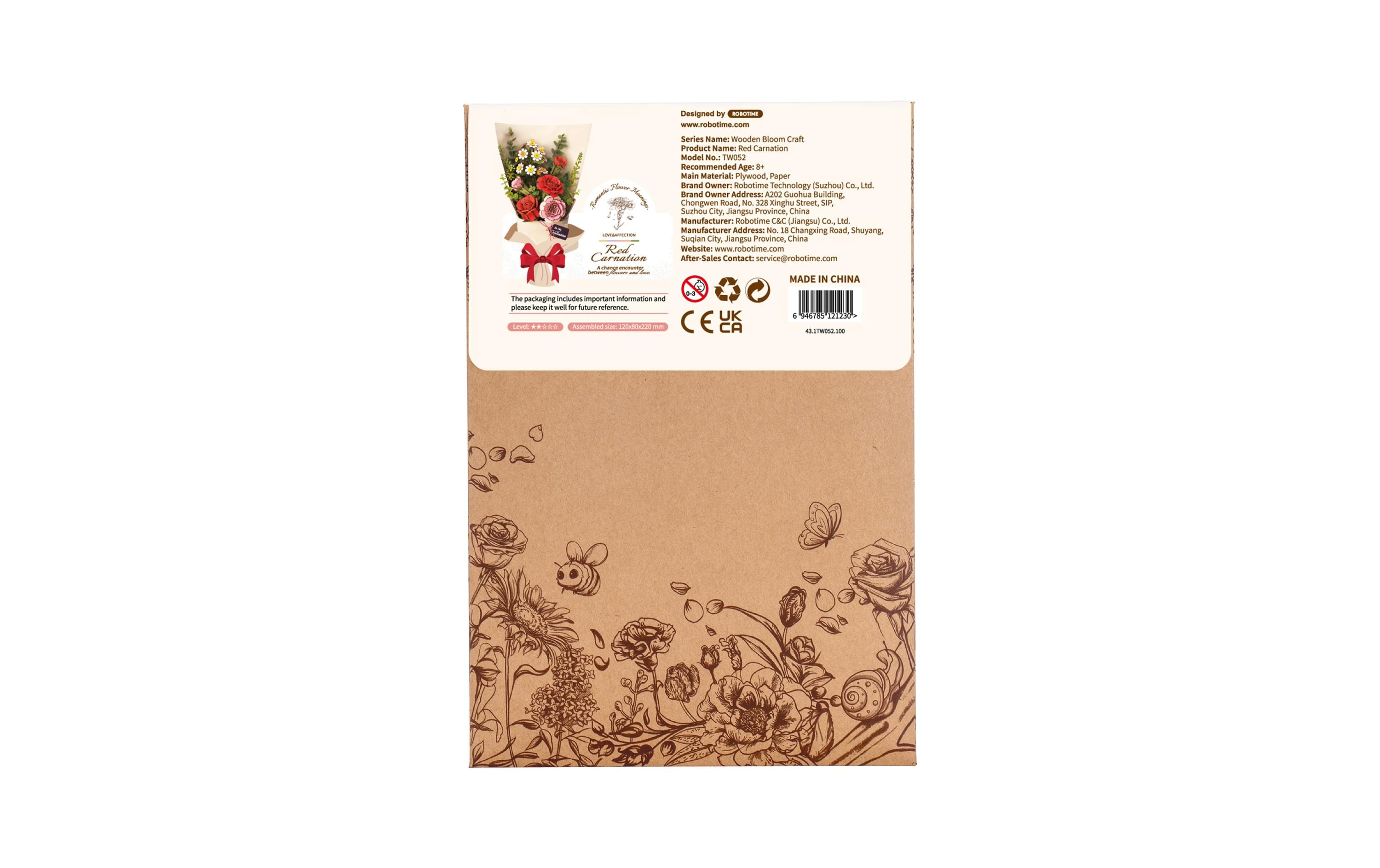 RoboTime Bausatz Red Carnation 124-teilig