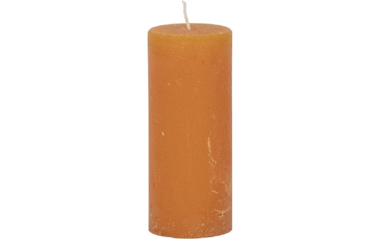 Weizenkorn Kerze Ice 12 cm x 5 cm, Mandarine, 6 Stück