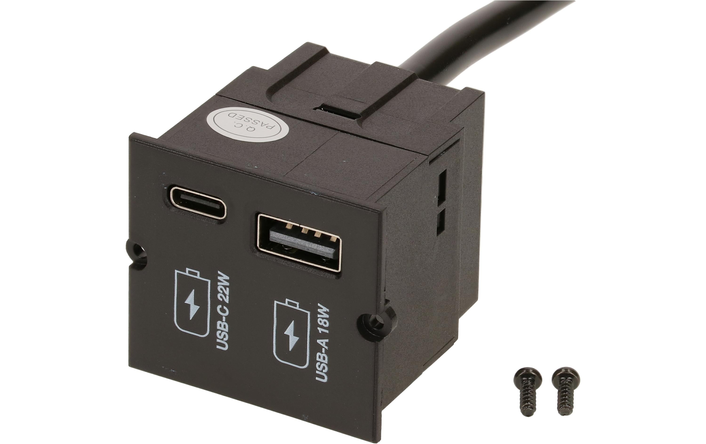 Bachmann Custom Modul Ladegerät USB-A 18W, USB-C 22W