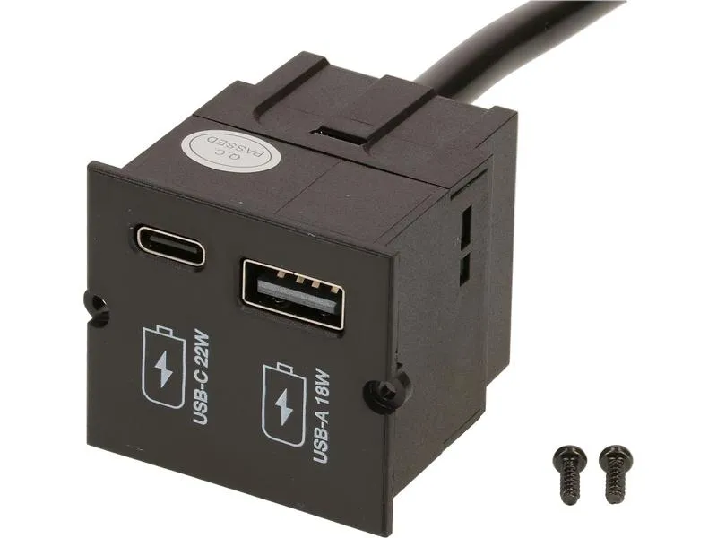 Bachmann Custom Modul Ladegerät USB-A 18W, USB-C 22W Bachmann Custom Modul Ladegerät USB-A 18W, USB-C 22W