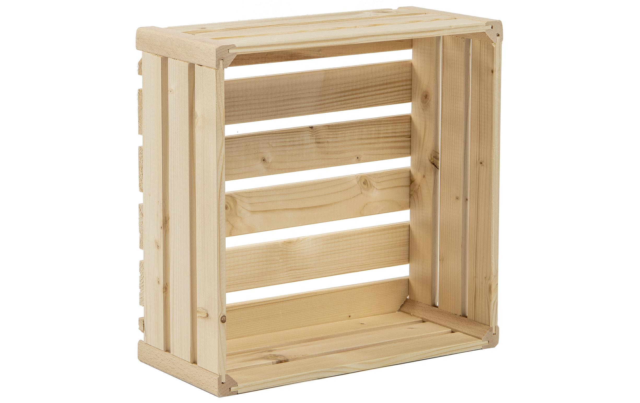 Holz Zollhaus Holzharasse B 35 x 35 cm schweizer Holz