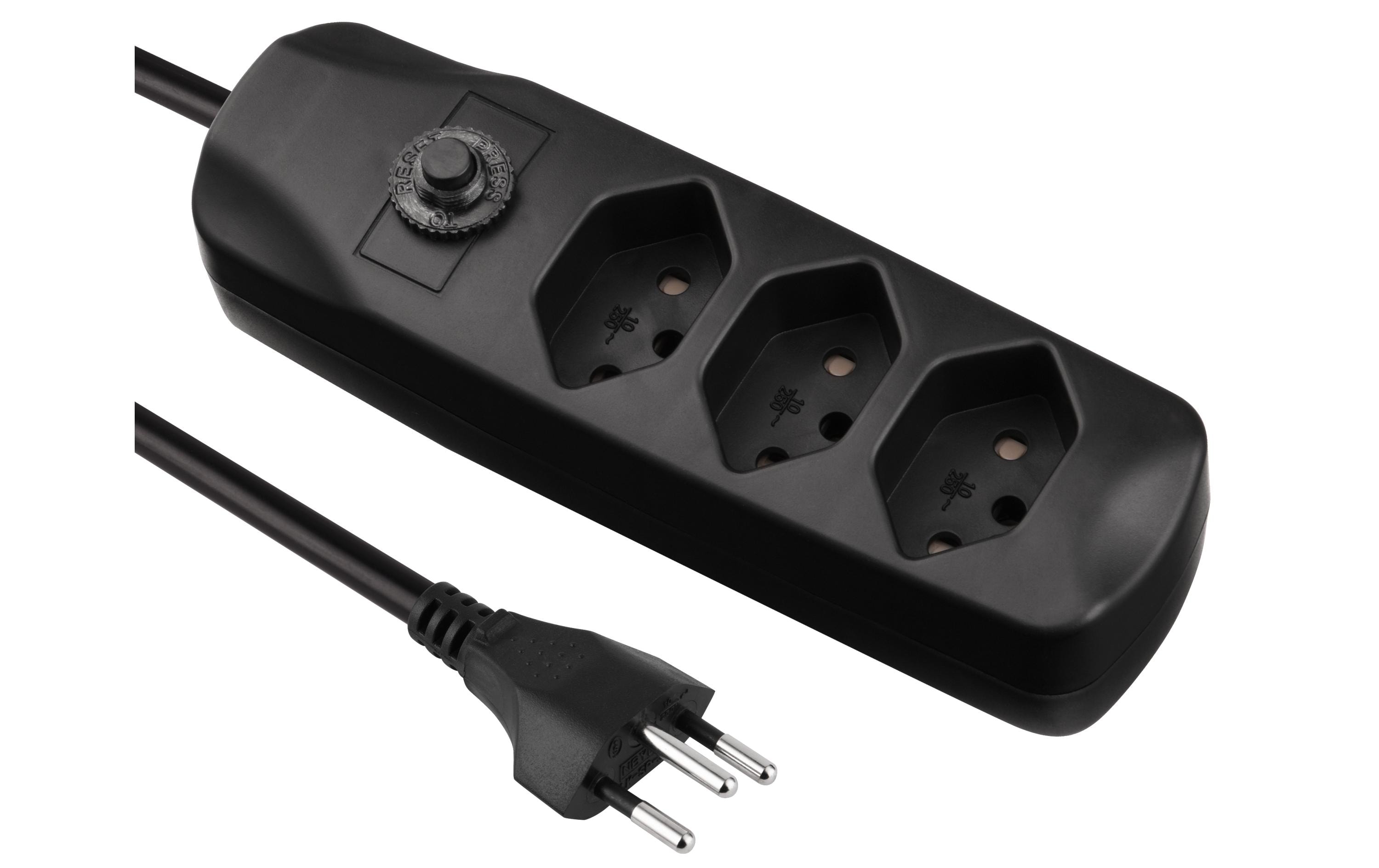 FURBER.power Steckdosenleiste mit Überlastschutz 3x T13, 25 Stück