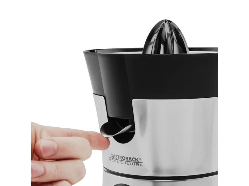Gastroback Saftpresse Home Culture Schwarz/Silber Gastroback Saftpresse Home Culture Schwarz/Silber