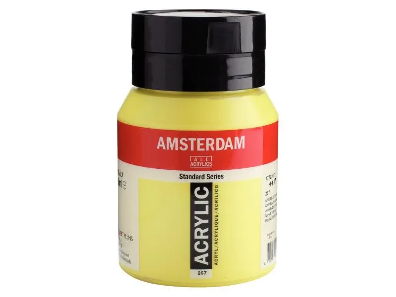 Amsterdam Acrylfarbe Standard 267 Azogelb zitron halbdeckend, 500 ml Amsterdam Acrylfarbe Standard 267 Azogelb zitron halbdeckend, 500 ml