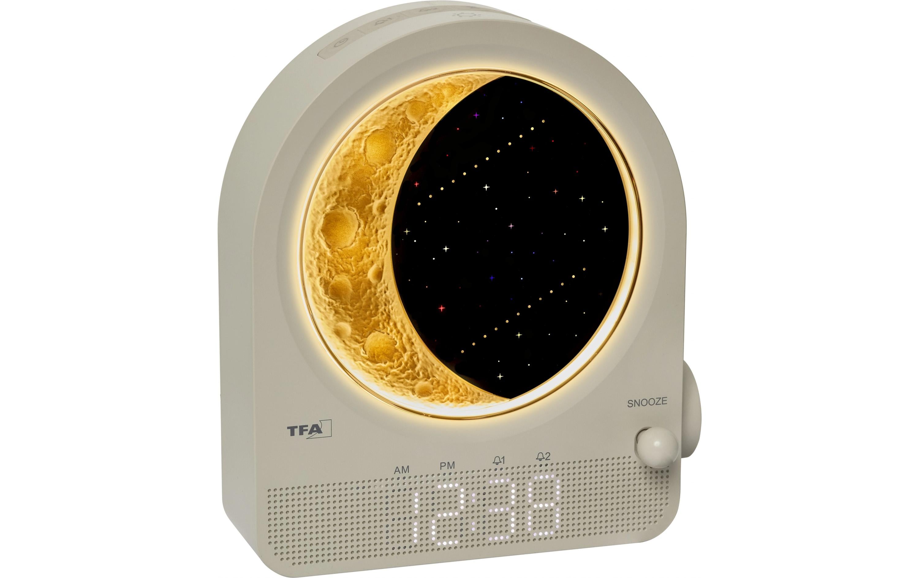 TFA Dostmann Lichtwecker mit Mondlampe und Naturgeräuschen TFA Dostmann Lichtwecker mit Mondlampe und Naturgeräuschen