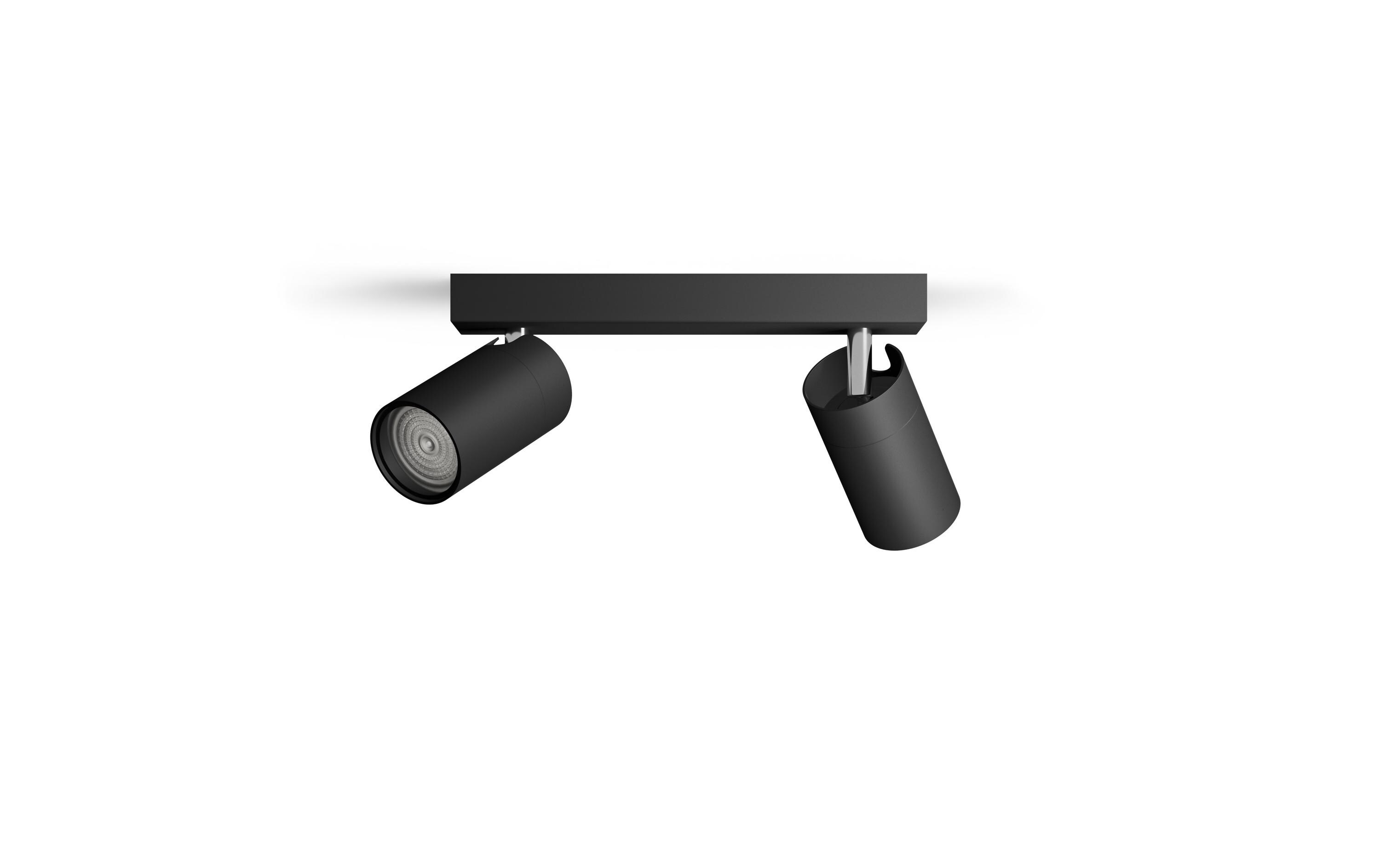 Philips Aufbauspot Idris GU10, IP44 Schwarz, ohne Leuchtmittel Philips Aufbauspot Idris GU10, IP44 Schwarz, ohne Leuchtmittel