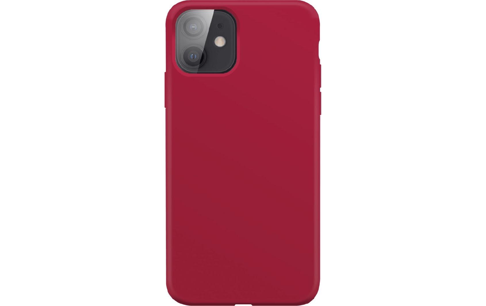 Xqisit Back Cover Silicone iPhone 12 mini Rot