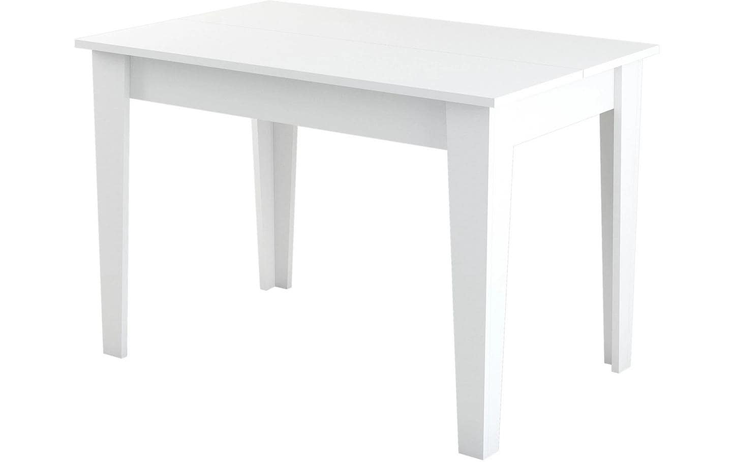 Woody Fashion Tisch Kiew Weiss, 110 x 75 x 72 cm
