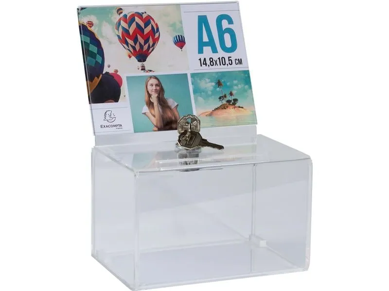 Exacompta Einwurfbox mit Kopfblende A6
