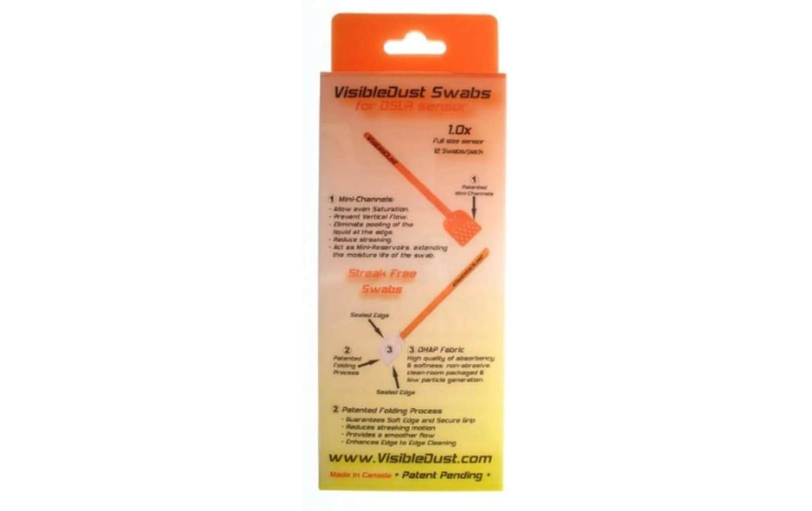 Visible Dust DHAP Vswab, 1.3x, 12 pro Packung
