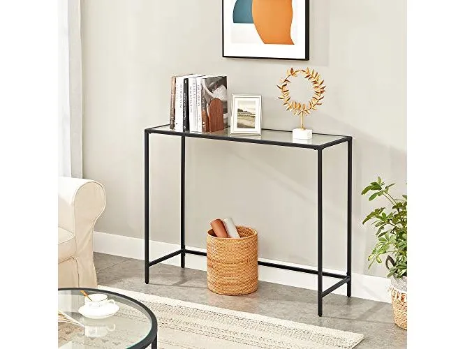 VASAGLE Konsolentisch 100 x 35 x 80 cm, Schwarz VASAGLE Konsolentisch 100 x 35 x 80 cm, Schwarz