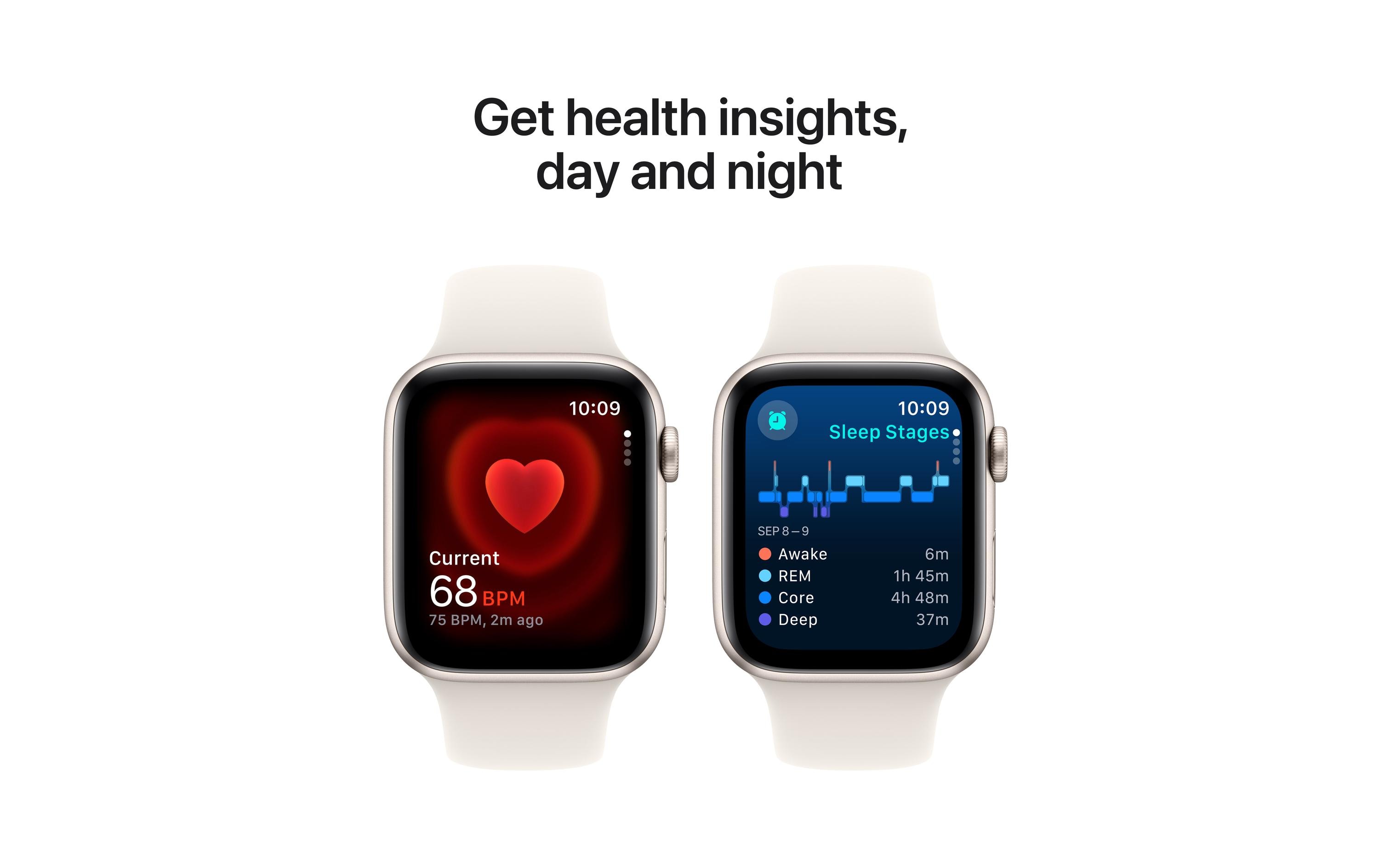 Apple Watch SE 2024 44 mm LTE Starlight Sport Band M/L