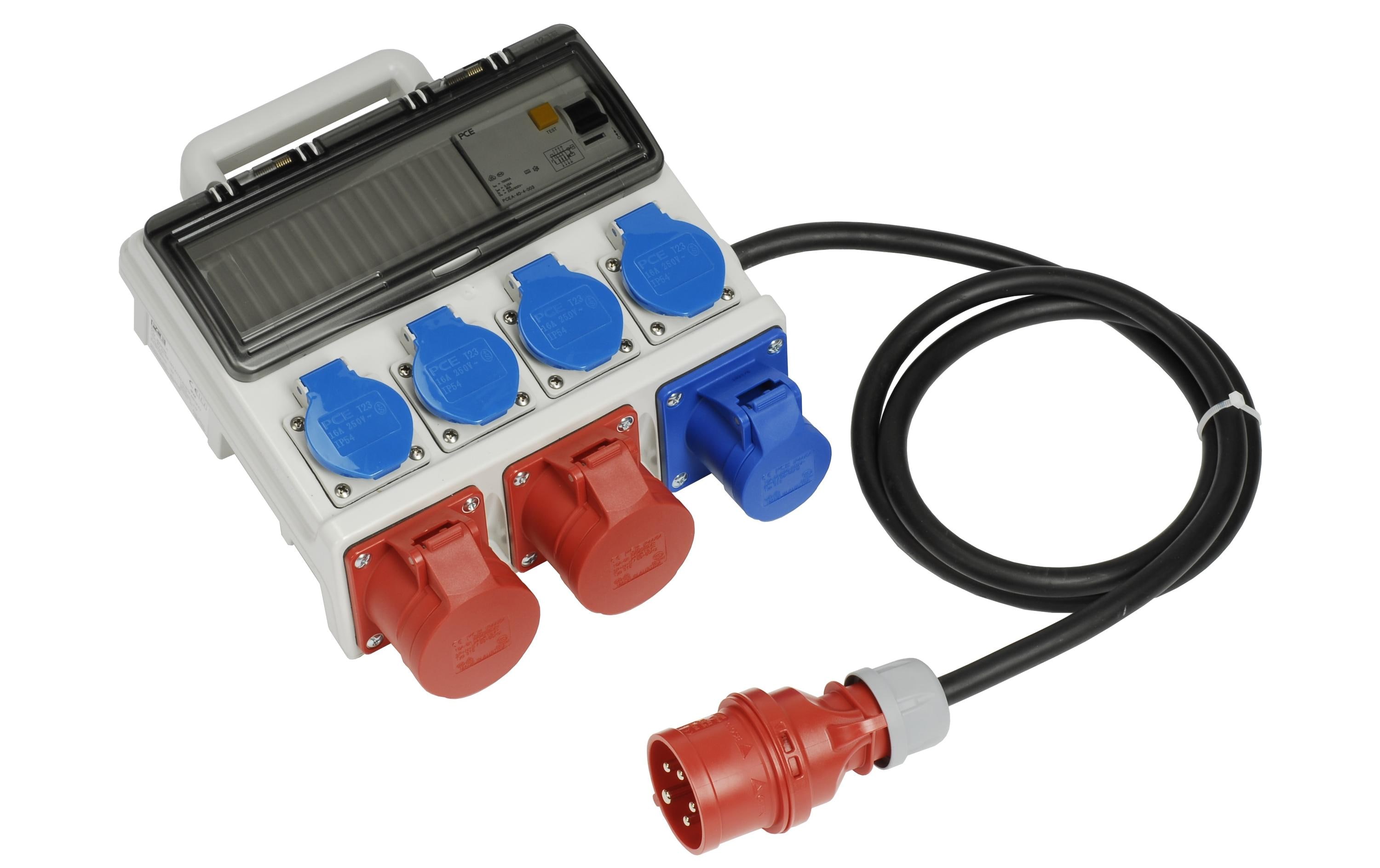 Spälti AG Baustromverteiler CEE16/5 40A mit 2 m Zuleitung Spälti AG Baustromverteiler CEE16/5 40A mit 2 m Zuleitung