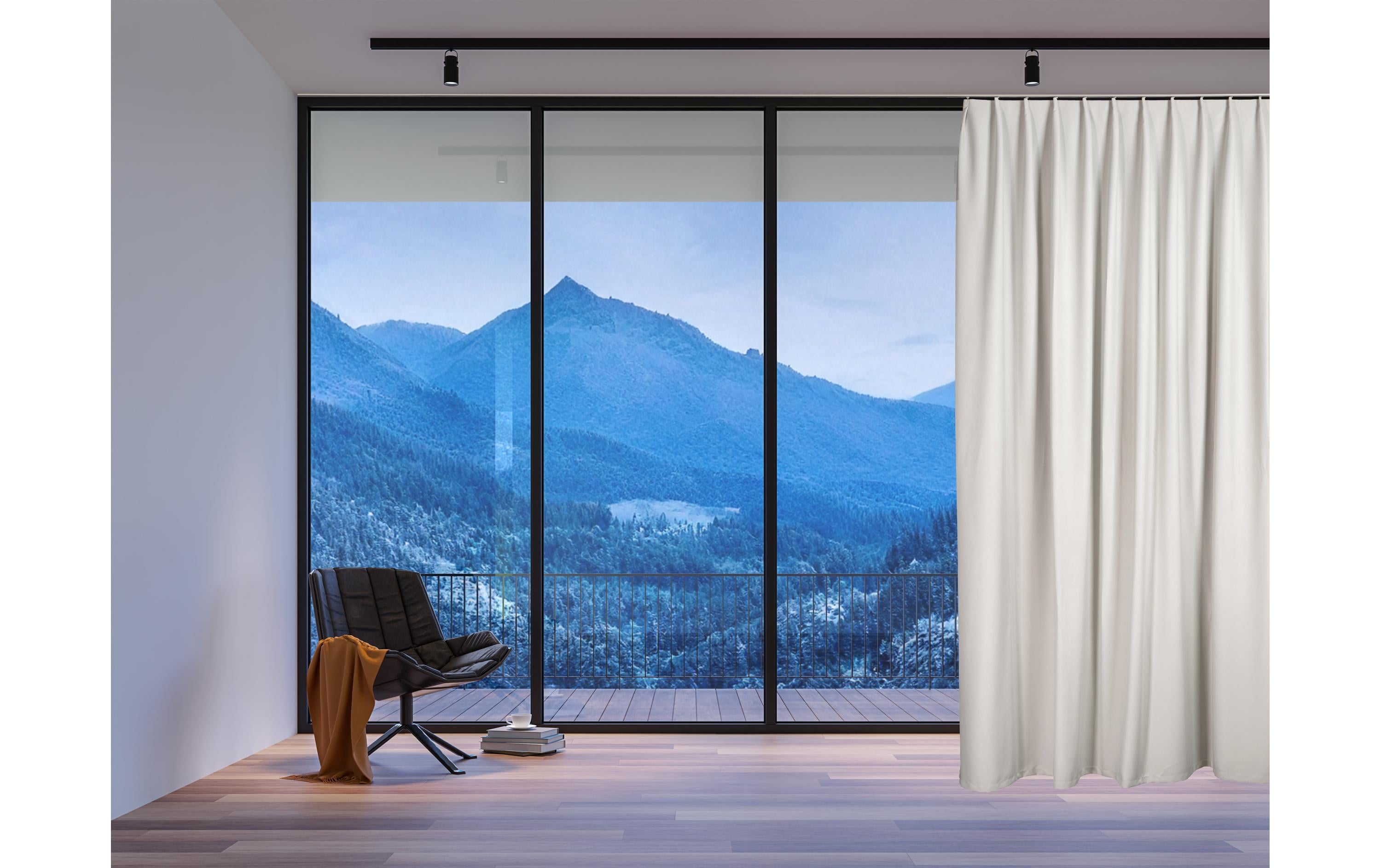 Casa Leon Nachtvorhang 140 cm x 245 cm, Creme