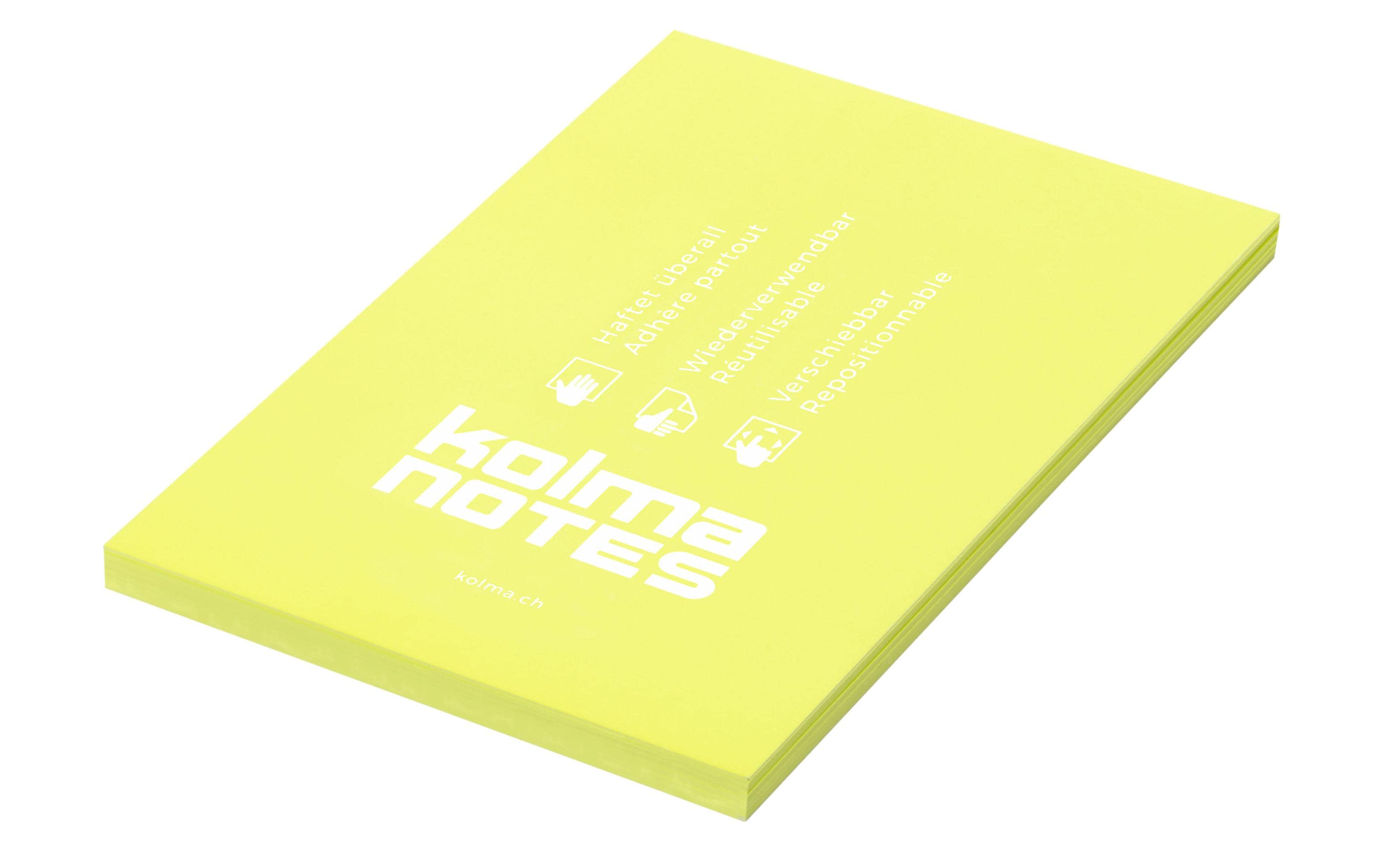 Kolma Notizzettel NOTES A6 Gelb, 100 Blatt Kolma Notizzettel NOTES A6 Gelb, 100 Blatt