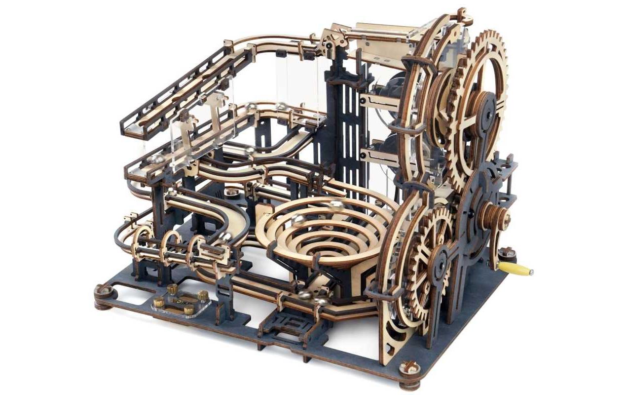 RoboTime Bausatz Murmelbahn Night City mit Kurbelantrieb RoboTime Bausatz Murmelbahn Night City mit Kurbelantrieb