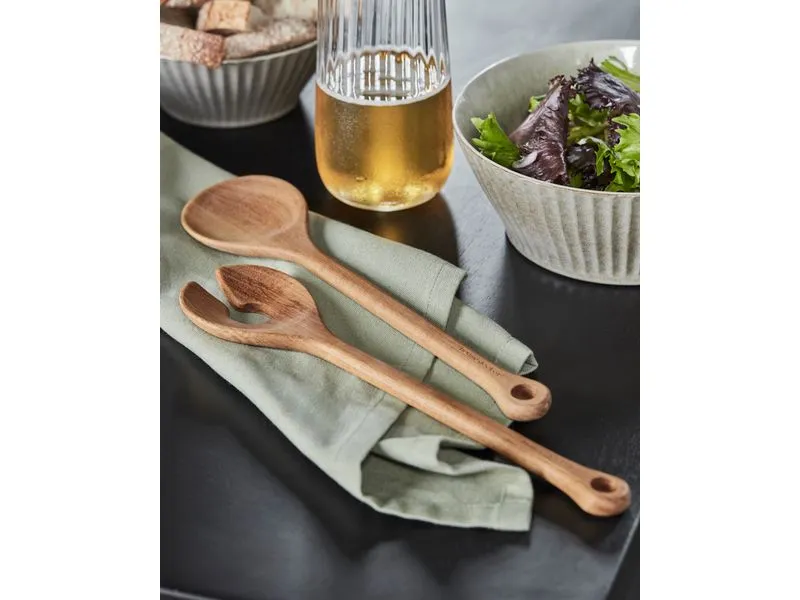 House Doctor Salatbesteck Eya, Akazienholz, Natur