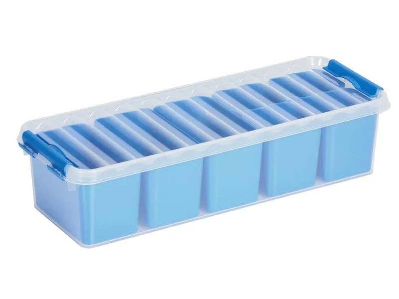 Sigma Home Aufbewahrungsbox Q-Line Blau, Volumen: 3.5 l