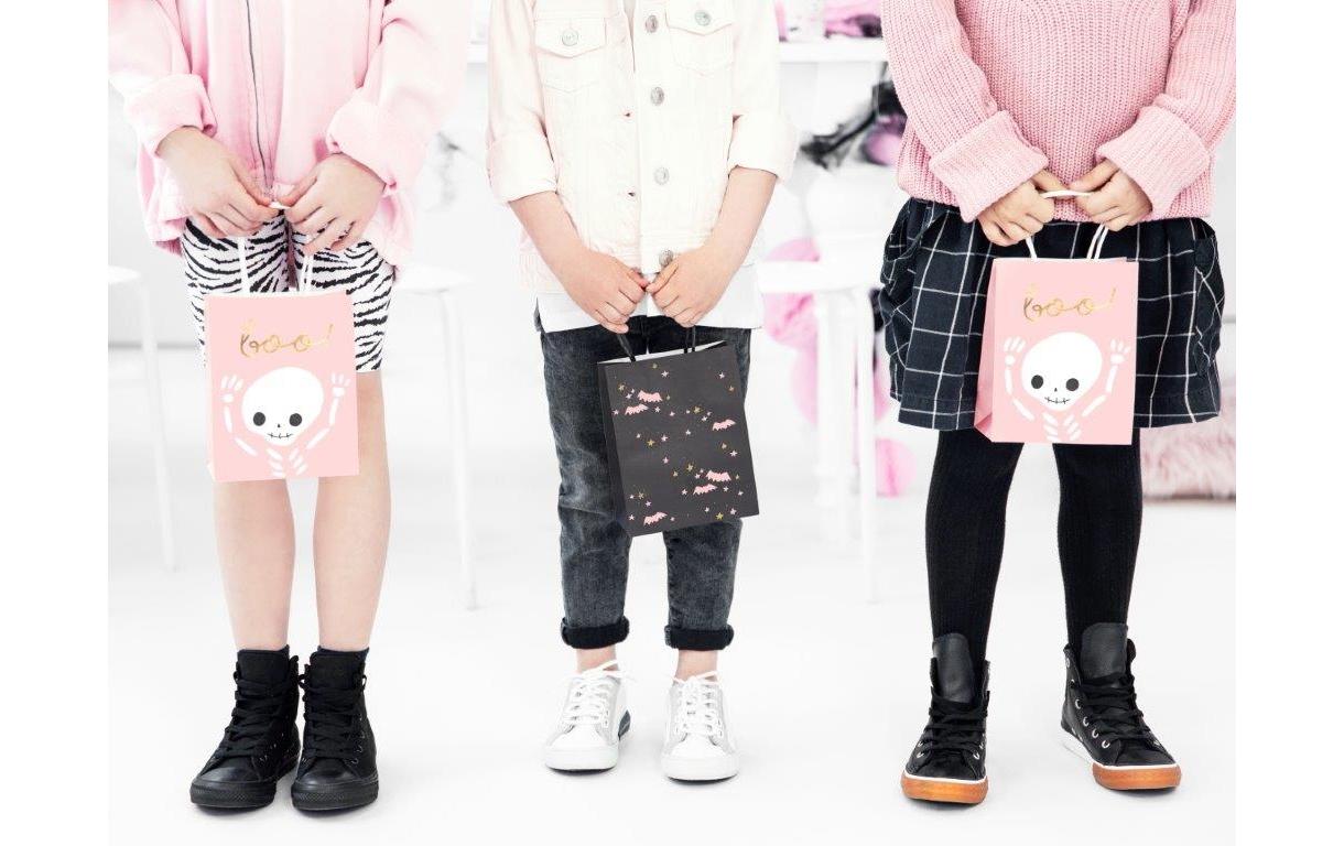 Partydeco Geschenkbox Fledermäuse Schwarz