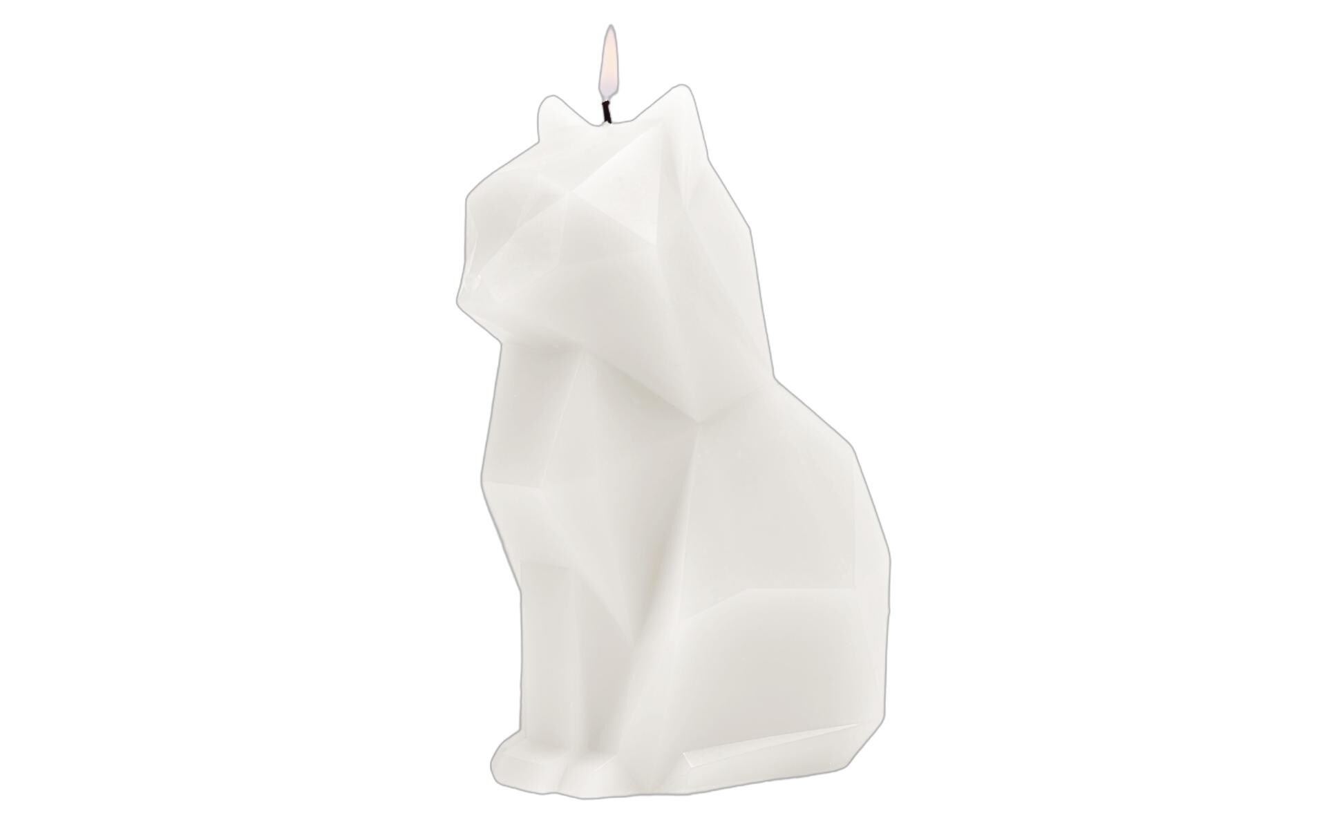 54Celsius Kerze PyroPet Cat Kisa Weiss