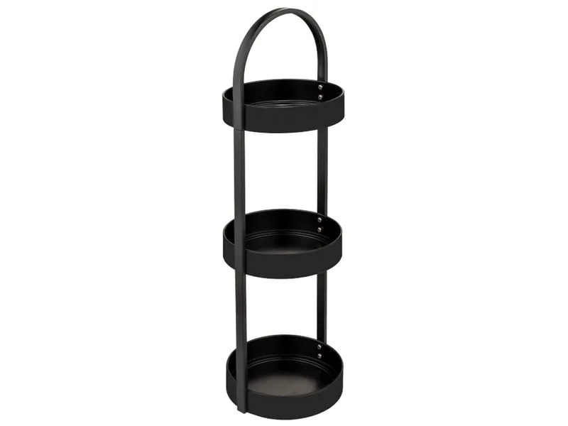 Wenko Badezimmerregal Dongo 24.5 x 73 cm, Schwarz Wenko Badezimmerregal Dongo 24.5 x 73 cm, Schwarz