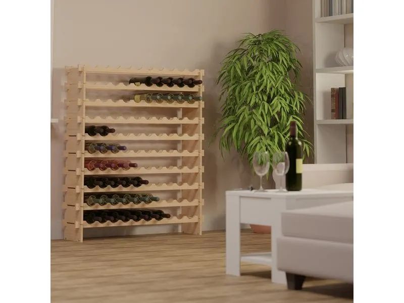 relaxdays Weinregal Hellbraun relaxdays Weinregal Hellbraun