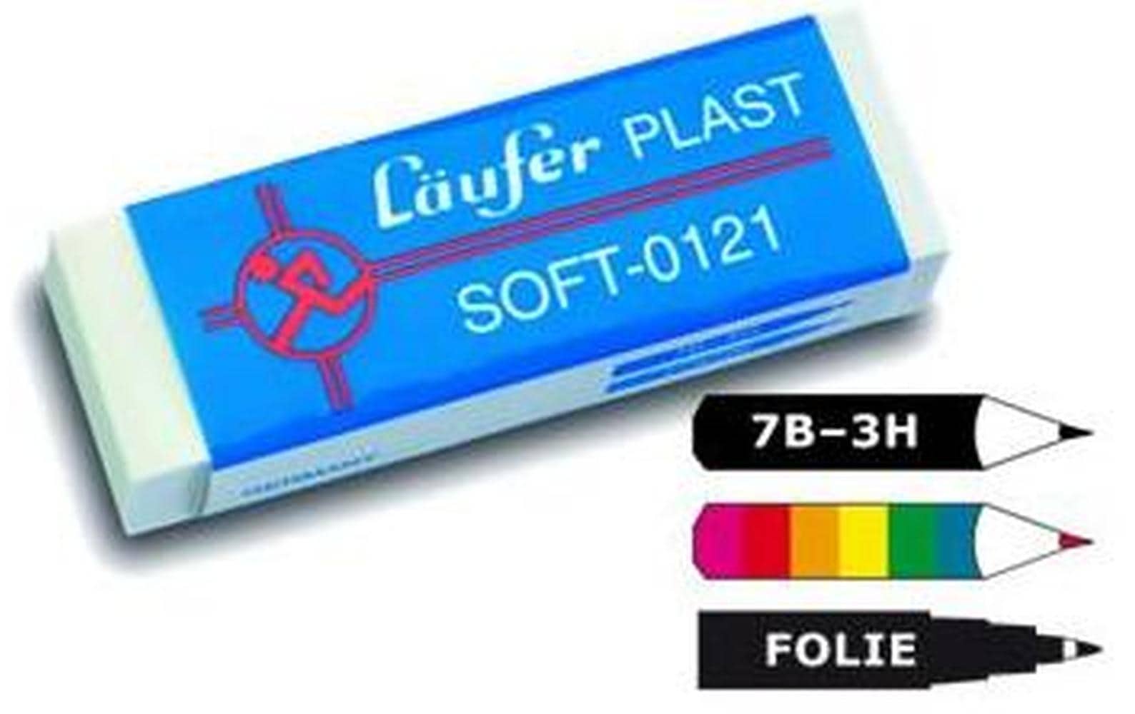 Läufer Radiergummi Soft 0121 Weiss