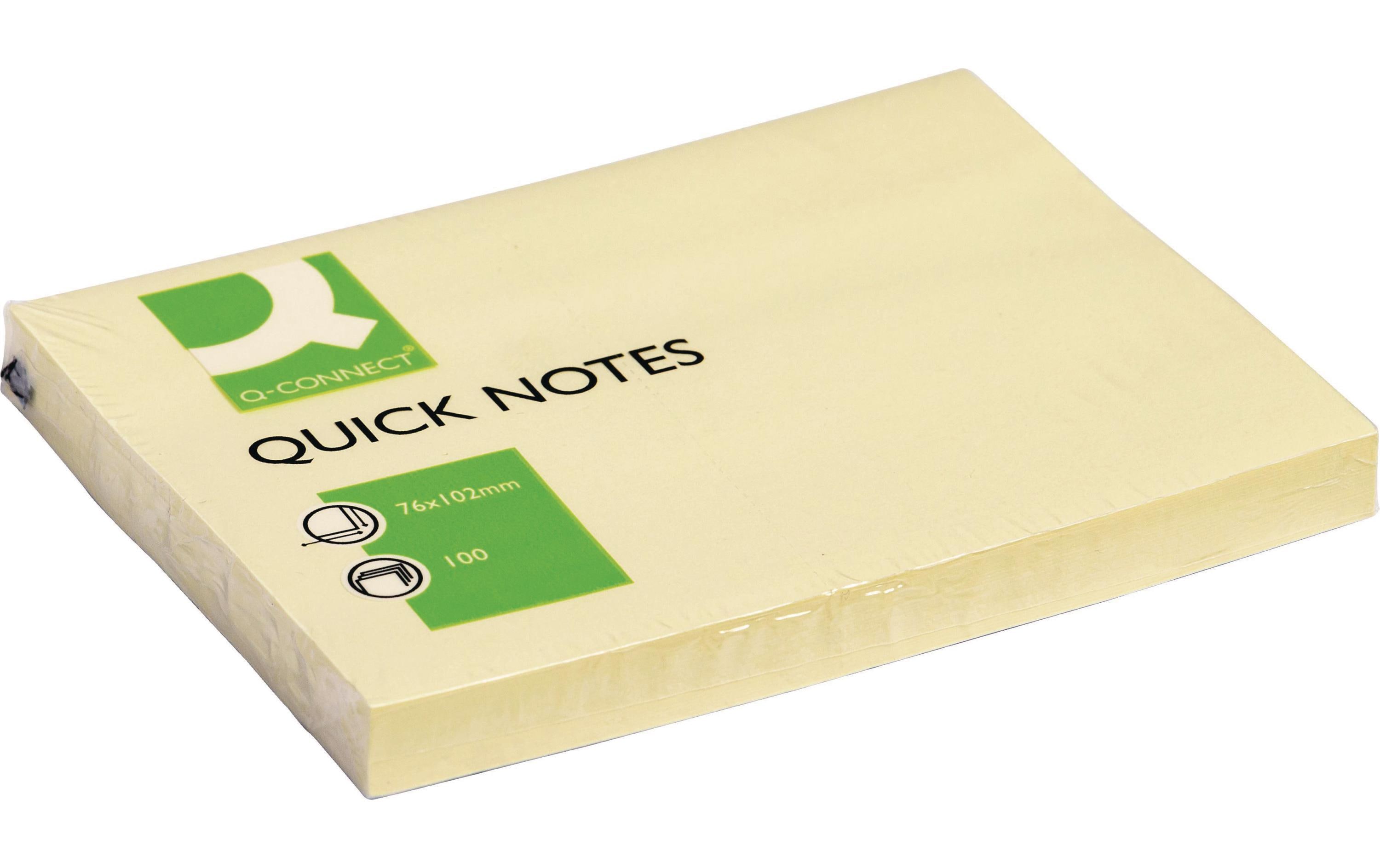 CONNECT Notizzettel Quick Notes 76 x 102 mm, Gelb CONNECT Notizzettel Quick Notes 76 x 102 mm, Gelb