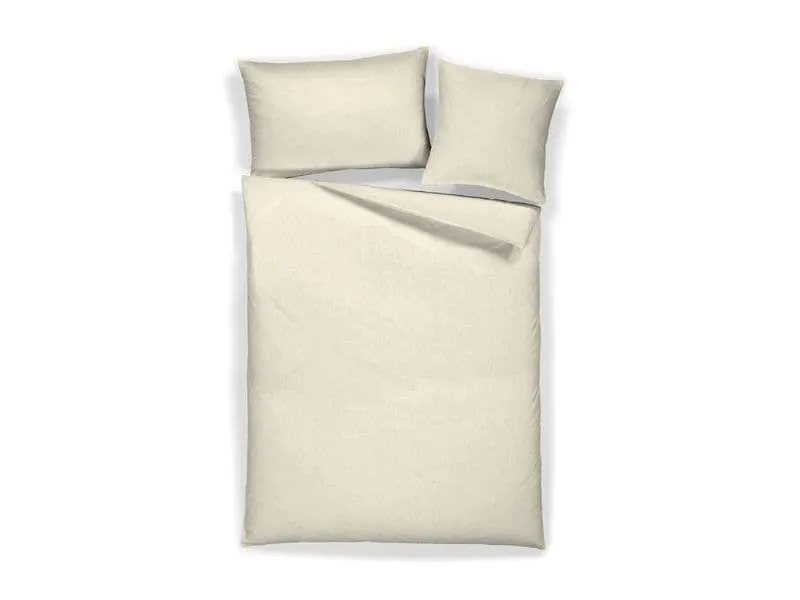 Home Fashion Kopfkissenbezug Halbleinen Beige, 50 x 70 cm