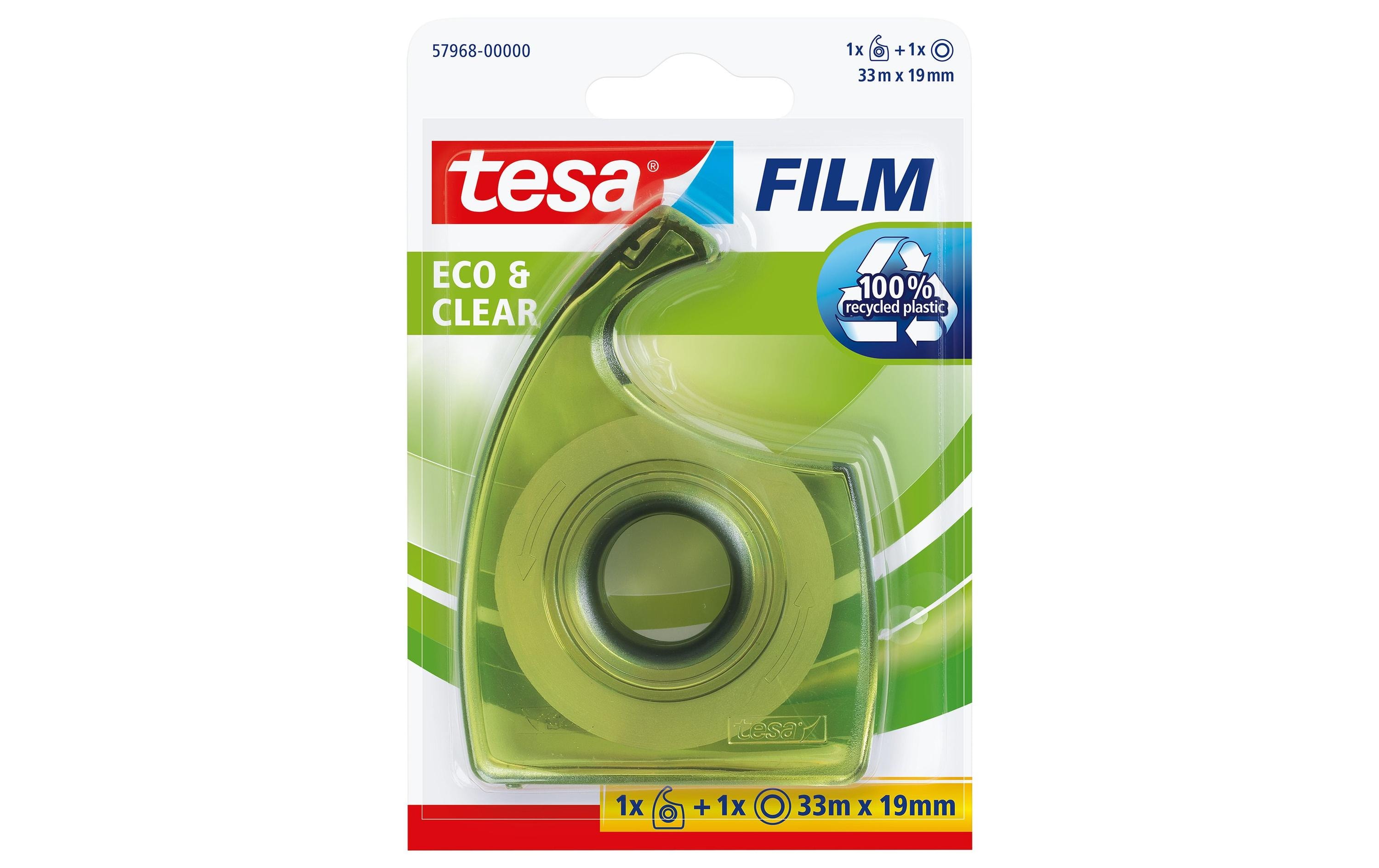 tesa Handabroller Eco & Clear 19 mm x 33 m, Transparent tesa Handabroller Eco & Clear 19 mm x 33 m, Transparent