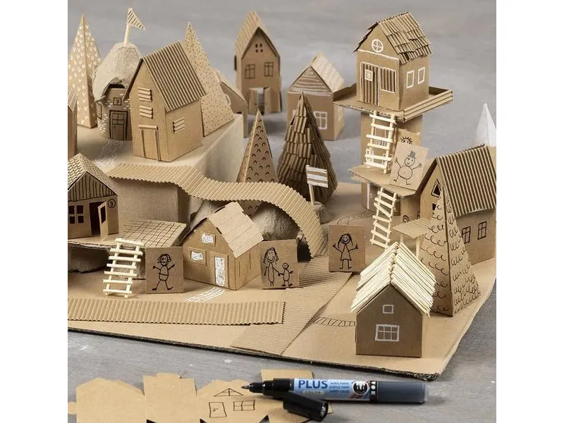 Creativ Company Adventskalender aus Karton, 24-teilig